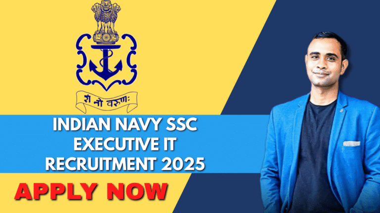 Application Process for Indian Navy SSC Executive IT Online Form