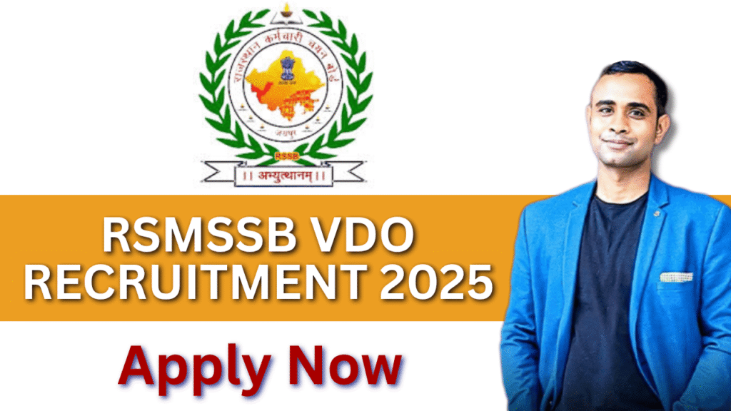 RSMSSB VDO Recruitment 2025: Apply Online for 850 Village Development Officer Posts