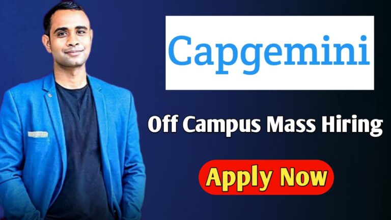 Capgemini Off-Campus Mass Hiring