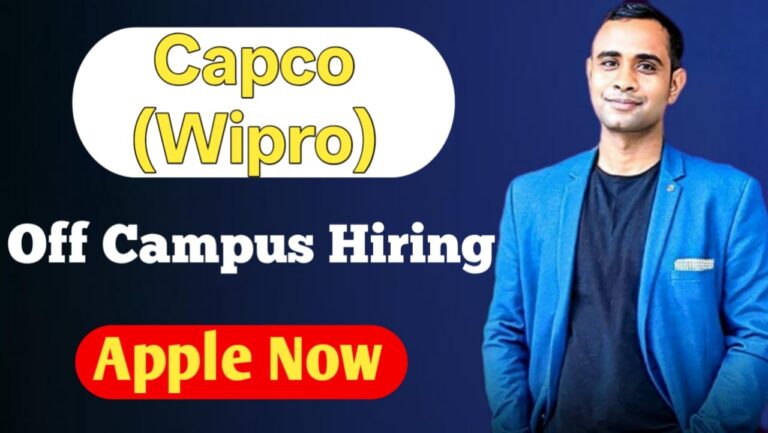 (Capco) Wipro New Hiring Drive