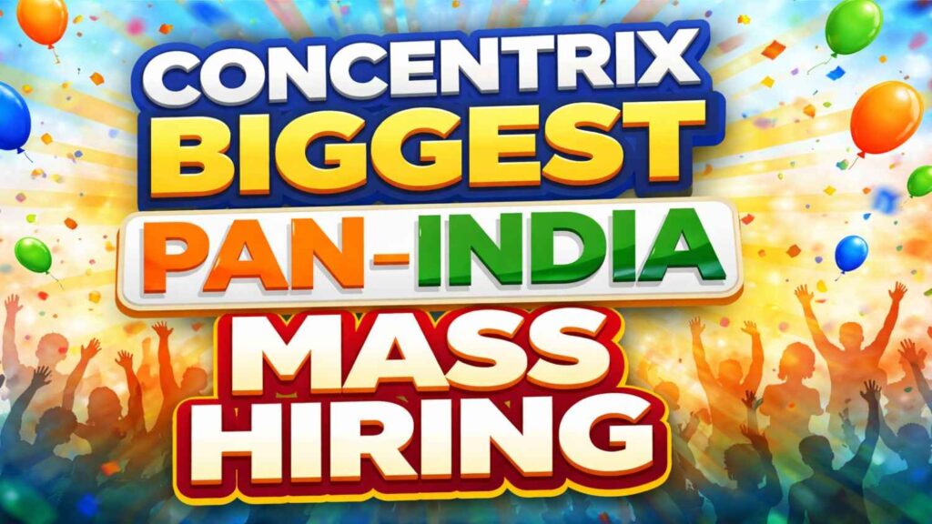 Concentrix Biggest Pan-India Mass Hiring