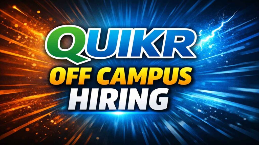 Quikr Off Campus Hiring