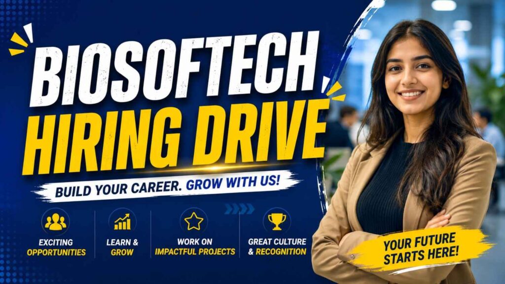 Biosoftech Hiring Drive